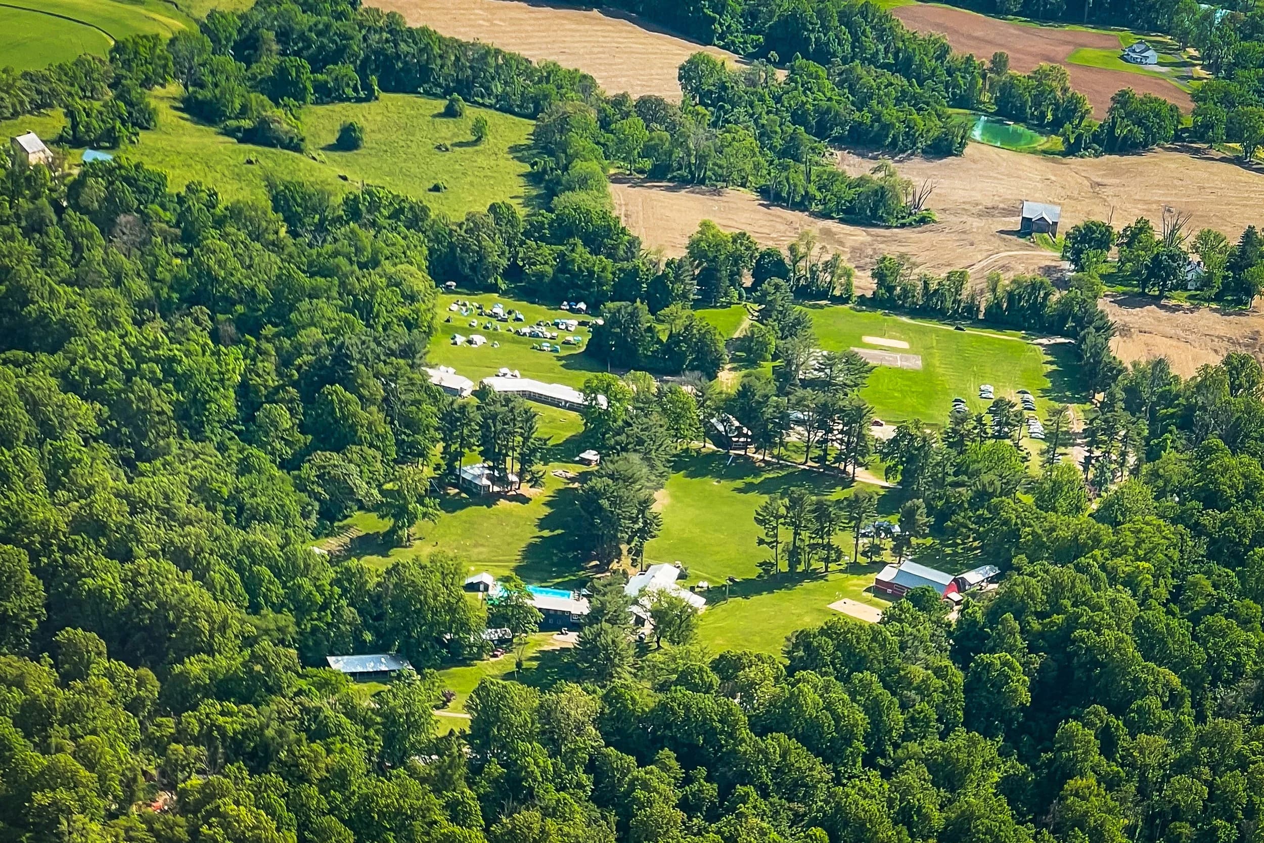 Vibecamp aerial view